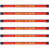 Costway Magnetleiste Werkzeugleiste 6 x 46 cm - Praktische Magnetleiste zur perfekten Ordnung in Ihrer Werkstatt. Ideal für die Aufbewahrung von Werkzeugen wie Zangen und Schraubendrehern. Robuste Qualität aus pulverbeschichtetem Stahl, max. Tragkraft 10 kg.