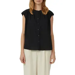 s.Oliver Blusentop mit Spitzen-Detail, Gr. 44 - BLACK - Elegantes Blusentop von s.Oliver mit Spitzen-Detail und taillenbedeckendem Schnitt. Ideal für lässige und schicke Anlässe, aus leichtem Webstoff für höchsten Tragekomfort.