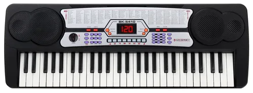 McGrey BK-5410 Keyboard – 54 Tasten mit 100 Klangfarben - Einsteiger-Keyboard mit 54 Tasten, 100 Sounds & 100 Rhythmen. Ideal für Musikliebhaber, einfach zu bedienen, tragbar und inklusive Mikrofon und Notenständer.