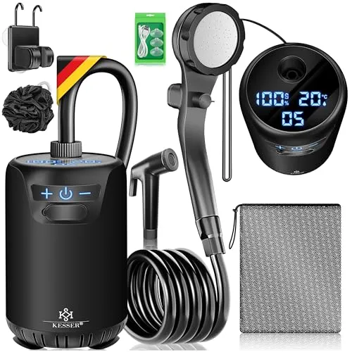 Mobile Duschen & Sichtschutz Schwarz von Kesser