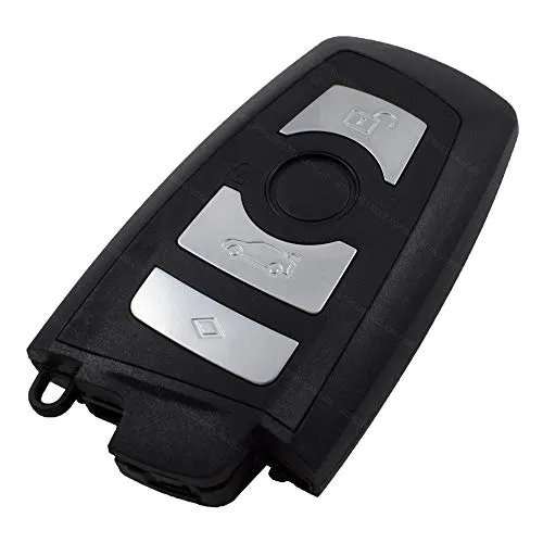 Produktbild KONIKON Auto Schlüsselgehäuse Smartkey Ersatz 4 Tasten Funk Fernbedienung Autoschlüssel Schlüssel Neu passend für BMW F10 F11 F20 F25 F30 F31 F80 E84 F85