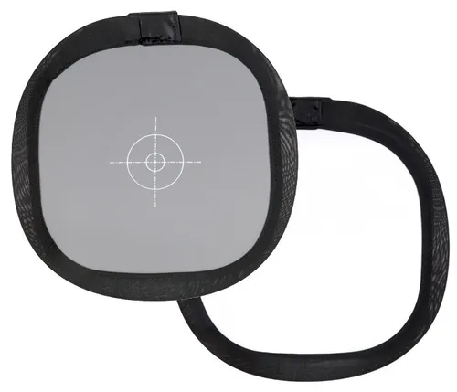 Flexible Weißabgleichkarte 30cm, grau und weis, Graukarte für Weißabgleich