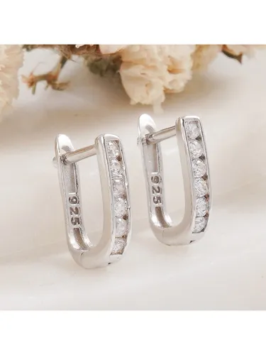 Heliophilia Silber-Ohrringe mit Edelsteinen, Silber-, Damen