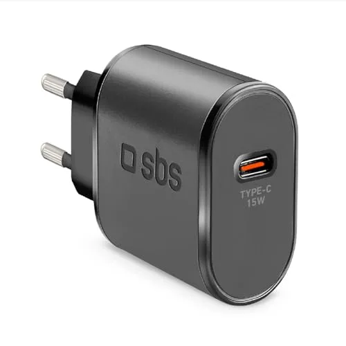 SBS USB C Wandladegerät, 15W Wandladegerät für iPhone, Samsung, Oppo, Xiaomi, Huawei, Motorola, TWS Kopfhörer, Lautsprecher, Kobo, Kindle