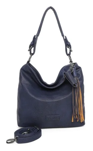 Fritzi aus Preussen Damen Lipstick02 Radix True Blue Hobo - Damen-Schultertaschen mit abnehmbarem Lippenstiftetui für stilvolle Aufbewahrung und praktischen Einsatz.