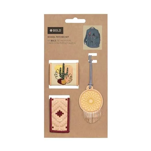 LÄSSIG Mehrfarbig Unisex Kinder Reisezubehör- Gepäckanhänger Patches M