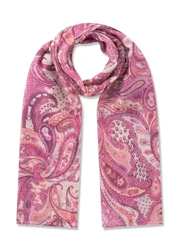 CODELLO Damen Schal mit Print aus recyceltem Polyester - 55x180 cm - Stilvoller Schal aus recyceltem Polyester, ideal für jedes Outfit. Leicht und angenehm zu tragen, perfekt für die Übergangszeit.