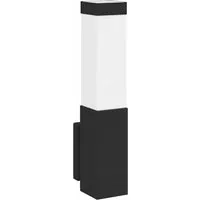 vidaXL Außenwandleuchte Schwarz 10,5 x 6 x 33 cm – Modernes Design aus Edelstahl und Kunststoff - Diese stilvolle Außenwandleuchte vereint modernes Design und Funktionalität. Robuste Materialien sorgen für Langlebigkeit, während der integrierte Diffusor das Licht gleichmäßig verteilt. Ideal für Gärten und Eingangsbereiche.