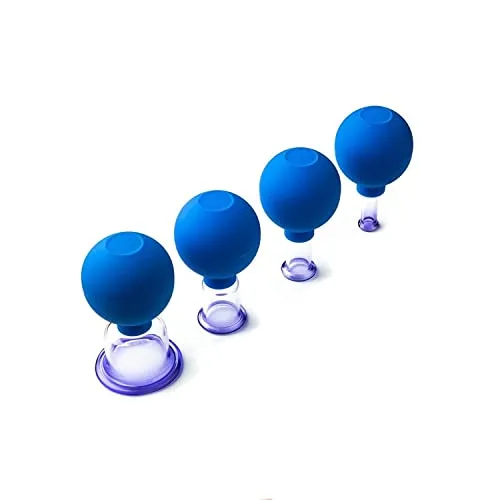 Schröpfgläser mit Saugball 4 Stück