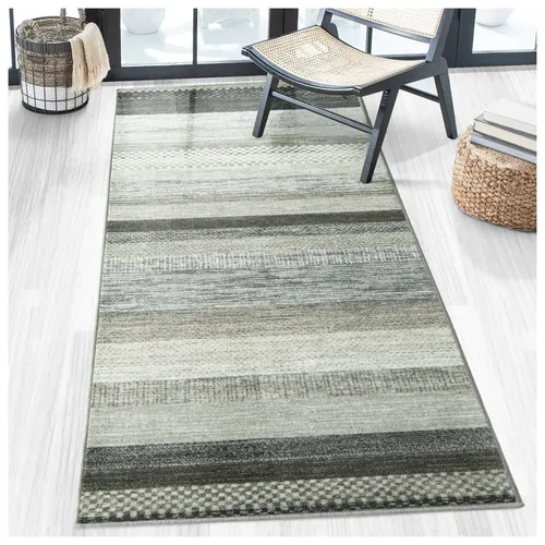 Floordirekt Teppich-Läufer auf Maß Naxos Grau-Anthrazit von Floordirekt