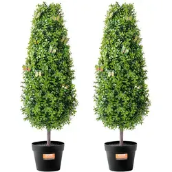 VEVOR 2er-Set Künstlicher Buchsbaum Turm 91,4cm von Vevor