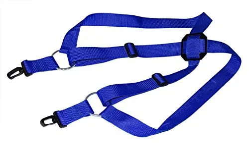 Kreuzgurt Blau - AHLtec - Verstellbarer Komfort Sendergurt für Senderpulte wie Yuneec & DJI Mavic