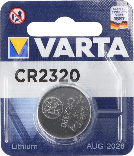 Varta Lithium Knopfzelle CR2320, 3,0V, 135mAh, 23x2,0mm