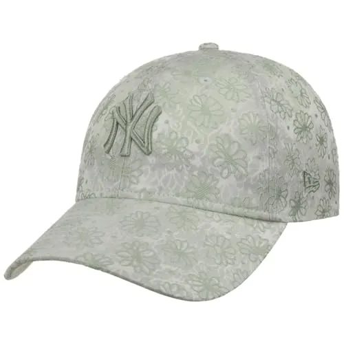 New Era 9Twenty Damen Cap - FLORAL New York Yankees Green - Hüte, Kappen & Mützen für Baseball-Fans, unstrukturierte Krone mit floralem Design für einen trendigen Look.