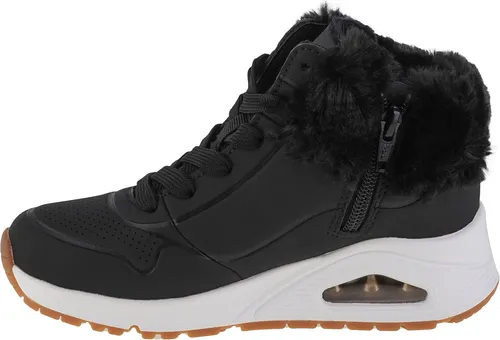 Skechers Uno Fall Air Wanderschuhe Schwarz EU 29 - Wanderschuhe für Mädchen, ideal für Abenteuer und Alltag. Mit Air-Cooled Memory Foam für Komfort und Atmungsaktivität, perfekt für aktive Kinder.