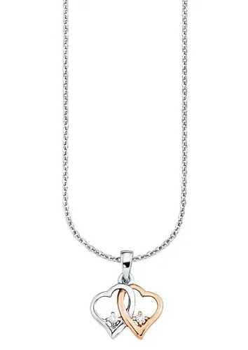 Amor Kette mit Anhänger 9188406, Herz, mit Zirkonia (synth) von Amor
