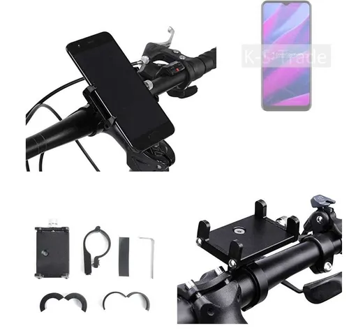 K-S-Trade Smartphone-Halterung für BLU G34 – Praktische Fahrradhalterung - Fahrradhalterung für BLU G34, schwarz matt, aus robustem Aluminium. Einfache Montage mit beiliegendem Werkzeug. Ideal für sicheres Navigieren und Telefonieren während der Fahrt.