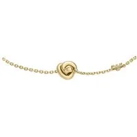 Emporio Armani Armband SENTIMENTAL Knoten-Optik aus Silber 925 - Elegantes Armband aus poliertem Sterlingsilber mit Knoten-Optik. Verstellbare Verlängerungskette für optimalen Tragekomfort. Perfekt für den modernen Minimalismus und jeden Anlass.