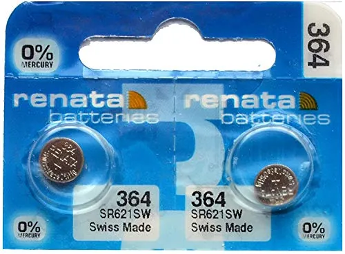 Produktbild Renata 364 SR621SW Silberoxid-Uhrenbatterie, 2 Stück