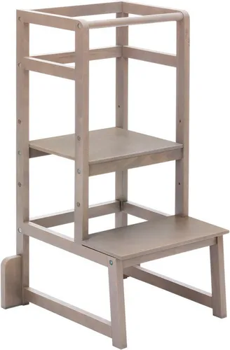 Fillikid Stehhilfe Lernturm, grau aus Holz