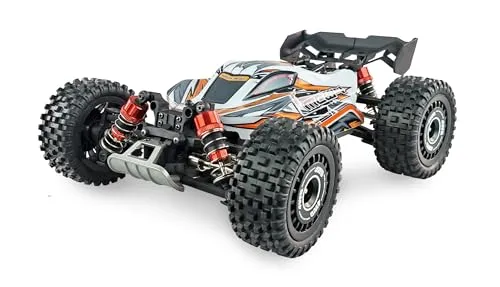 Amewi MEW4 Weiß Brushless 1:16 RC Modellauto - Elektro Buggy mit Allradantrieb (4WD), 40 km/h Geschwindigkeit und lange Fahrzeiten bis 15 Minuten