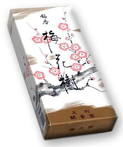 Shoyeido Baika-ju Pflaumenblüte Premium-japanische Räucherstäbchen 150 Sticks, 30 Minuten Pro Stick