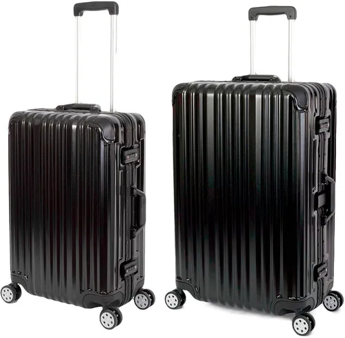 Travelhouse Trolleyset London - 2 tlg. mit 4 Rollen und TSA Zahlenschloss - Koffer-Set aus bruchsicherem Polycarbonat mit Aluminiumrahmen, 67L und 108L Volumen. Ideal für sicheres Reisen dank TSA Zahlenschloss und leichtgängigen 360° Rollen.