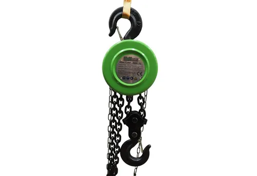 Baumarktplus Kettenzug 3 t - 3 m Hubhöhe mit Einzelbremse - Werkstatteinrichtung: Robuster Kettenzug mit 3000 kg Tragkraft und 3 m Hubhöhe, ideal für sichere und effiziente Hebearbeiten in Werkstatt, Industrie und Bau.
