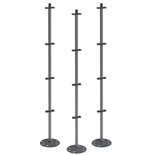 Tomatenrankhilfe Tomato Buddy - 3er-Set, Aluminium & Polypropylen - Pflanzenzubehör für eine stabile und platzsparende Tomatenaufzucht, ideal für Gartenliebhaber.