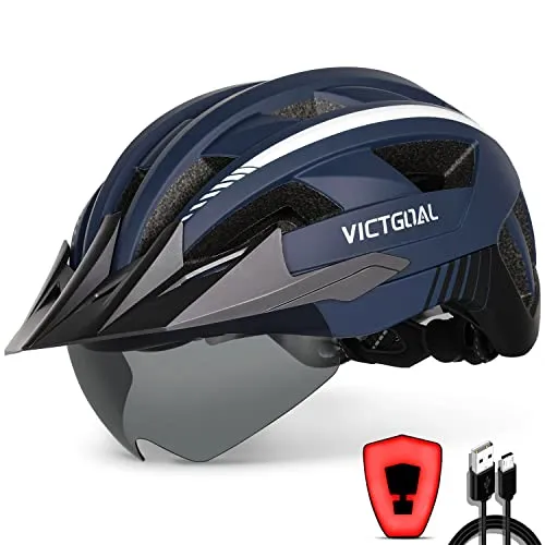 VICTGOAL MTB Fahrradhelm mit abnehmbarer Magnetbrille