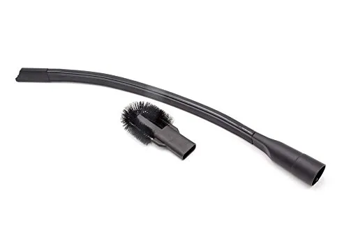vhbw Fugendüse Flexibel kompatibel mit Hoover Staubsauger mit 30-37 mm Rundanschluss - Staubsaugerdüse, abnehmbare Bürste, 63 cm