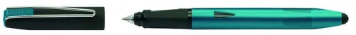 ONLINE Rollerball Switch Plus, Tinten-Rollerball und Touchpen für Tablets und Smartphones in einem, Multifunktions-Stift für Büro oder Grundschule, Standard-Tintenpatronen, Petrol, Rollerballspitze, 1 Stück (1er Pack)