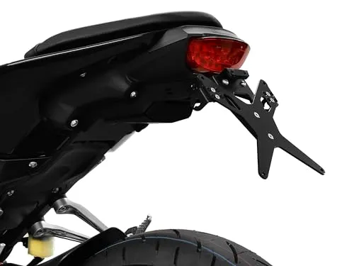 ZIEGER Kennzeichenhalter X-Line für Honda CB 125 R - Hochwertiger Kennzeichenhalter für Honda CB 125 R, mit verstellbarem Neigungswinkel und sportlicher Optik. Ideal für eine plane Auflage des Kennzeichens und keine TÜV-Eintragung erforderlich.