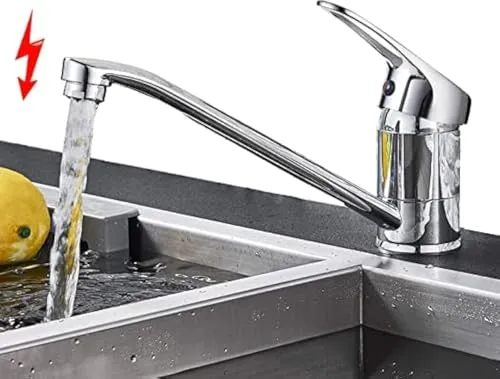 Niederdruck Armatur Küche Edelstahl Wasserhahn 360° drehbar