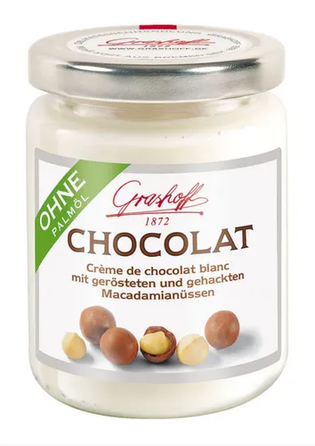 GOURVITA DE Schoko-Creme CHOCOLAT mit weißer Schokolade & Macadamianüssen von Grashoff, 235g 5988