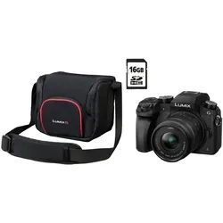 Panasonic Lumix DMC-G70 mit 14-42mm Objektiv - Spiegelreflex- & Systemkameras, inklusive gratis Tasche DMW-PGH68 und 16 GB SD-Karte für sofortigen Einsatz.