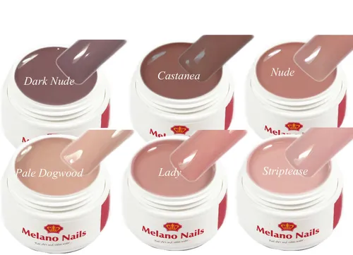 Serie Nude 6er Set je 5ml UV Gel Made in Germany Set-37