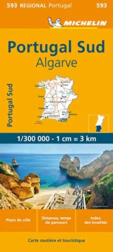 Michelin Portugal Süd: Wegenkaart Schaal 1 : 300.000 (MICHELIN Regionalkarten, Band 593)