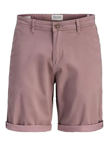 JACK & JONES Chino Shorts Regular Fit für Herren - Stylische Chino Shorts mit Regular Fit und mittlerer Taille. Hergestellt aus 98% Baumwolle mit geprüfter Qualität für Komfort und Langlebigkeit.