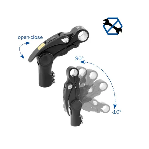 Ahead Vorbau 1 1/8 Zoll für Lenkerklemmung 25,4mm Promax werkzeuglos verstellbar