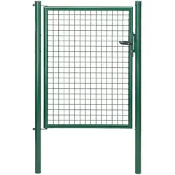 Gust. Alberts Gartentor einflügelig grün RAL 6005 - Gartentor in stilvollem Grün, 1.000 mm x 1.200 mm, langlebig und ideal für die Verschönerung Ihres Gartens.