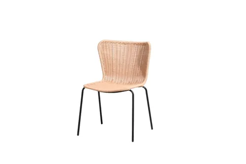 Vintagehaus Gartenstuhl Cabana Vela – Stapelbarer Rattanstuhl für den Outdoor-Bereich