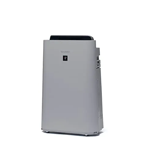 SHARP UA-HD50E-L Luftreiniger mit Befeuchtungsfunktion - Luftreiniger mit Plasmacluster-Ionentechnologie, ideal für Räume bis 38 m². Genießen Sie frische, saubere Luft und eine effektive Befeuchtungsleistung von bis zu 600 ml/h.