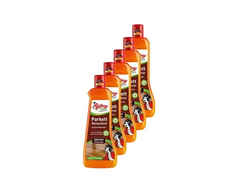Poliboy Renovierer glänzend - 2,5 Liter Parkettreiniger - Reinigungsmittel für stumpfe und abgenutzte Holz- und Korkböden, sorgt für strahlenden Glanz und Pflege, Made in Germany.
