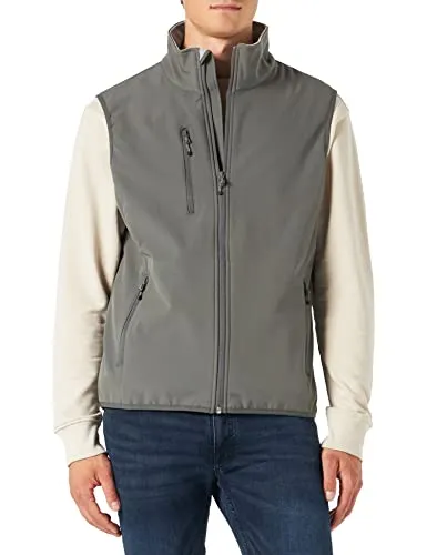CLIQUE Herren Softshell Vest Gilet Outdoor Weste, Grau (Pistol), M