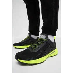 Sneaker CAMP DAVID, Herren, Gr. 41, neon lime, Synthetik, Textil, mehrfarbig, Schuhe Sneaker, mit Wechselfußbett