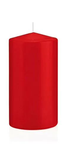 Wiedemann Stumpenkerzen in Cellophan, Wachs, Rot, 15 x 8 cm, 6-Einheiten