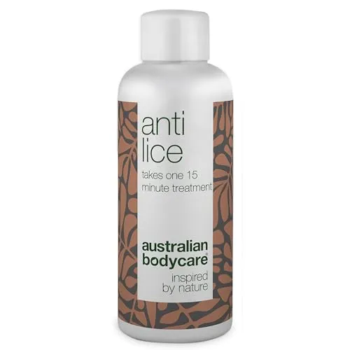 Australian Bodycare Anti Lice 100 ml | Kopfläusemittel | Einfache und Einmalige 15 Min. Behandlung bei Kopfläusen und Nissen mit Teebaumöl | Läusemittel für Kinder & Erwachsene
