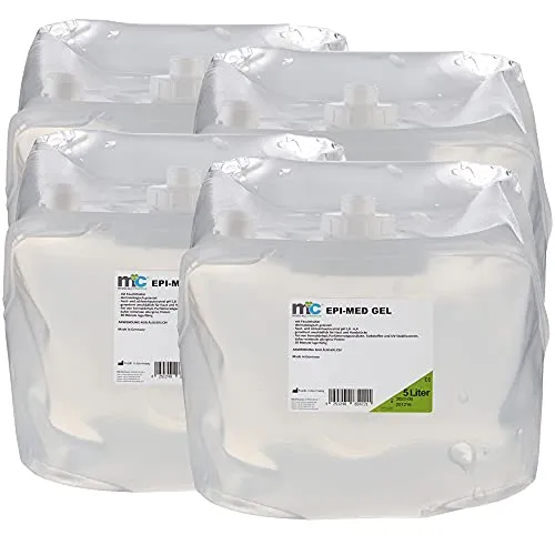 Medicalcorner24 IPL Gel Epimed, IPL Kontaktgel für Haarentfernung, 4 x 5 Liter Cubitainer