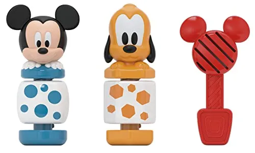 Clementoni Disney Baby Mickey - Montieren und Spielen, Motorikspielzeug für Kinder und Babys ab 18 Monaten, 17814